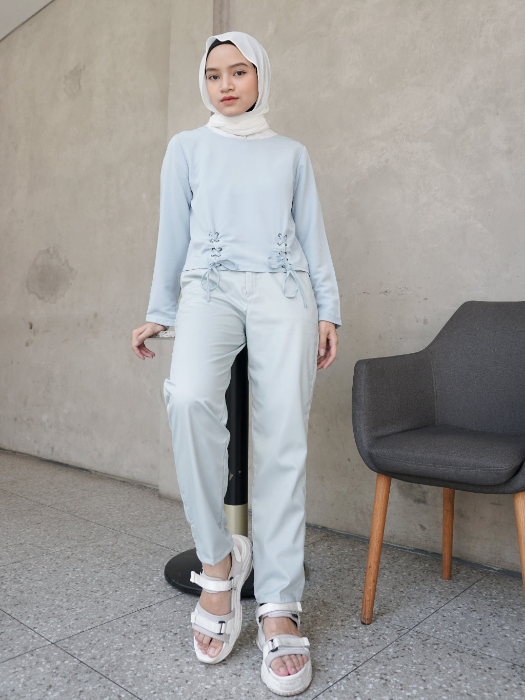 SEELARAS - Senada Pants Mint / Celana Panjang Wanita