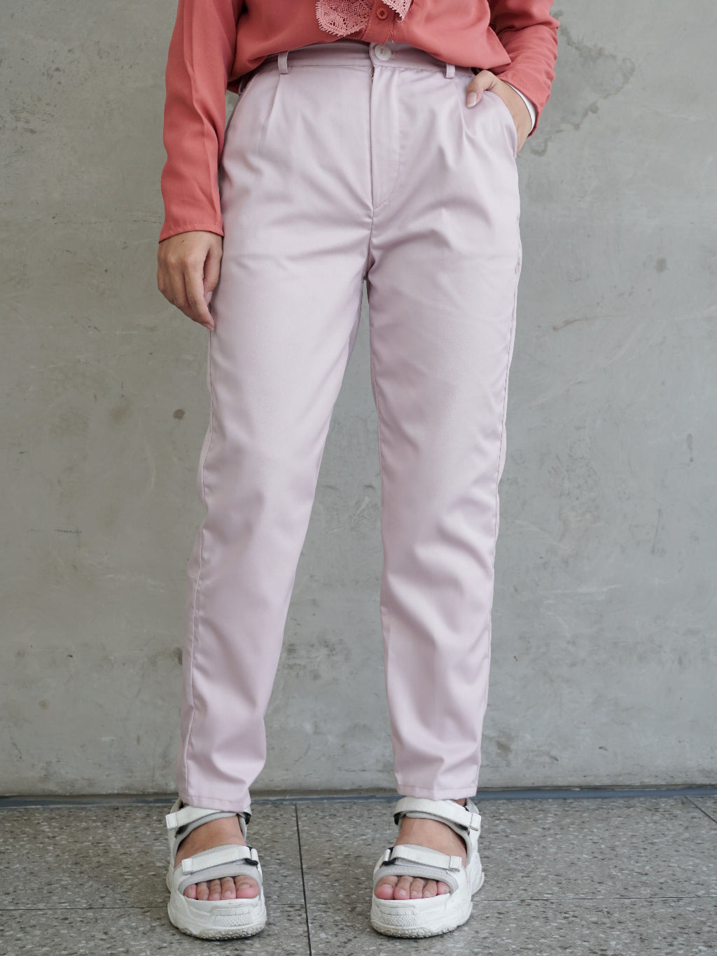 SEELARAS - Senada Pants Blush / Celana Panjang Wanita